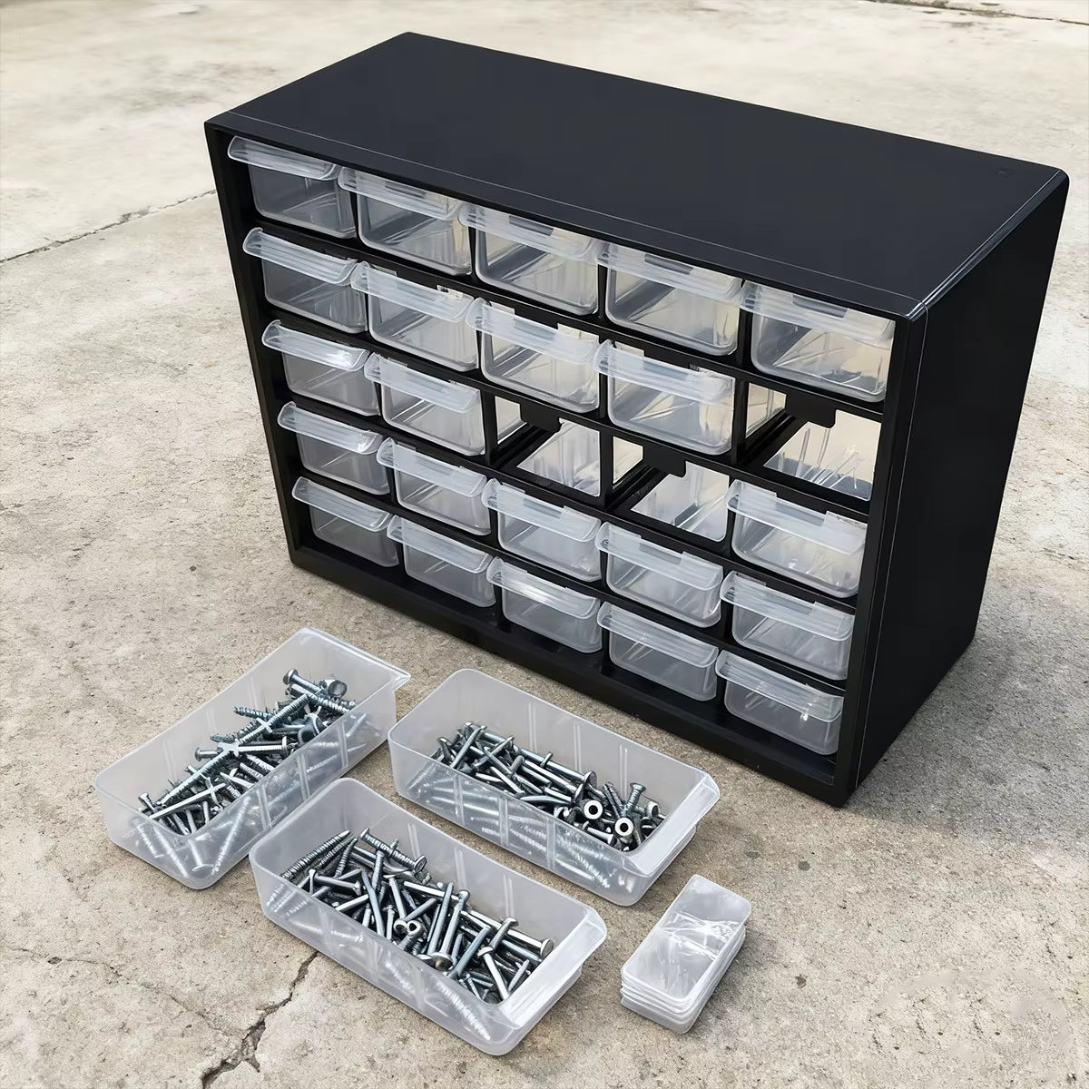 Domusse™ Scatola portaoggetti con 25 cassetti