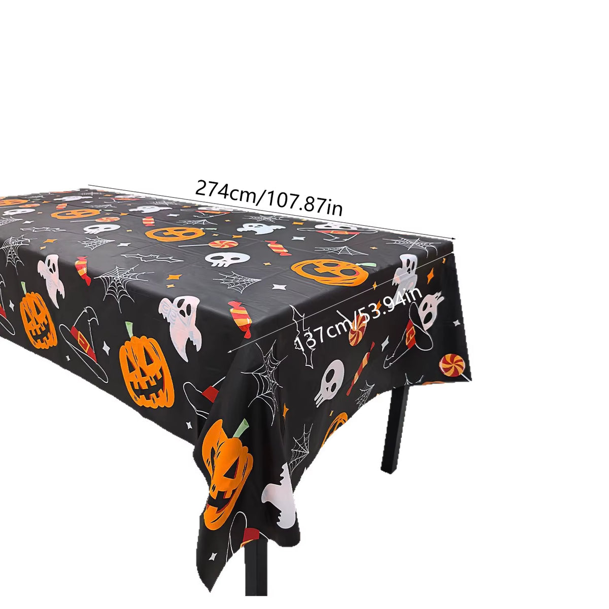 Halloween Terror Pumpkin Ghost Decoration Tablecloths,For Halloween Party DIY Table Decoration Supplies