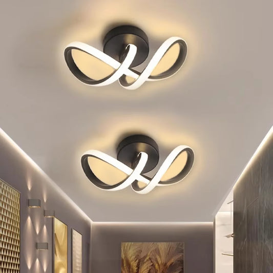 LED Aisle Ceiling Lights Modern Chandelier Three Colors Lamp Minimalist Lamps for Bedroom Light Surface Installation Dining Room