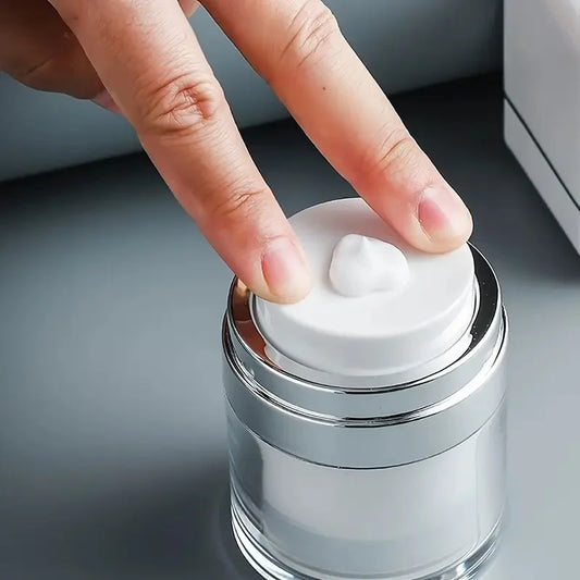 15/30/50/100Ml Empty Acrylic Vacuum Cream Bottle Lotion Foundations Press Style Cream Jar Vials Refillable Cosmetic Box