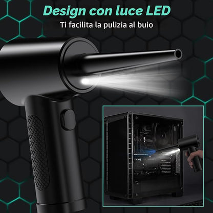 Domusse™ Air Duster Elettrico Senza Fili 51000 RPM