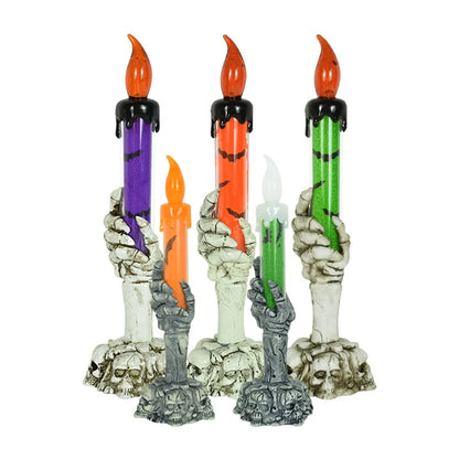 1Pc Halloween Led Candles Skeleton Ghost Hands LED Light Happy Halloween Party Home Decoration Supplie Haunted House Horror Prop