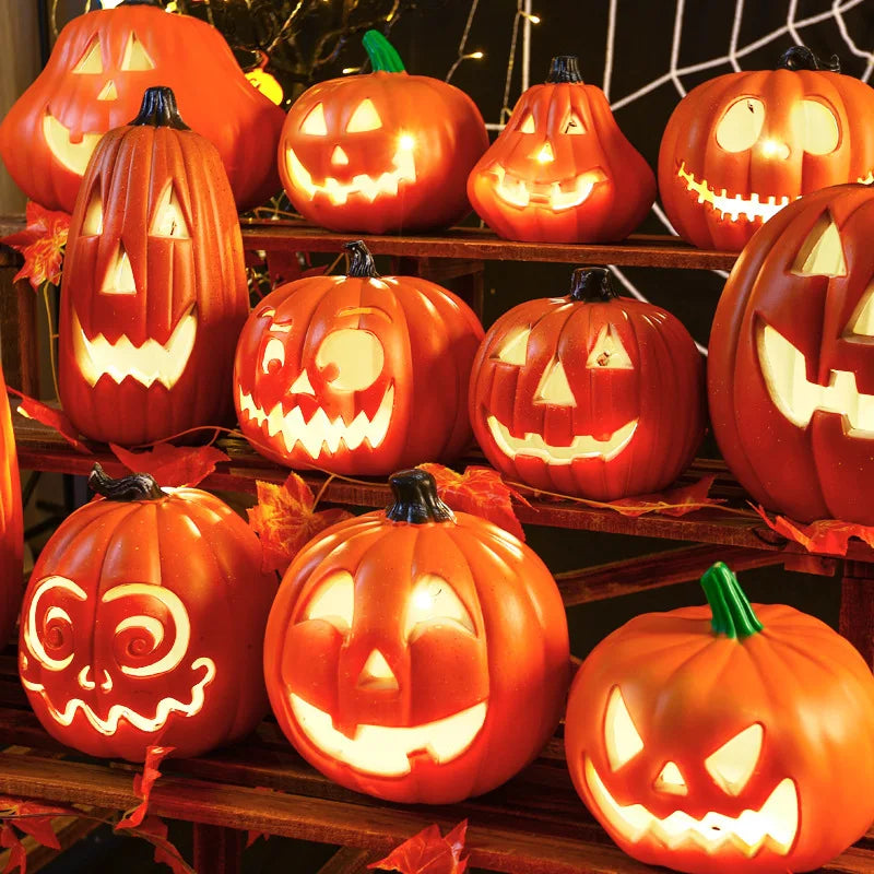 Pumpkins Lamp Halloween Decoration for Home Yard Garden Outdoor Decor Hallowen Horror House Skull Party Props Glow in the Dark