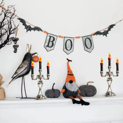 Halloween Skeleton Candle Lamp Ghost Festival Horror Decoration Prop Pumpkin Lamp Skeleton Ornament