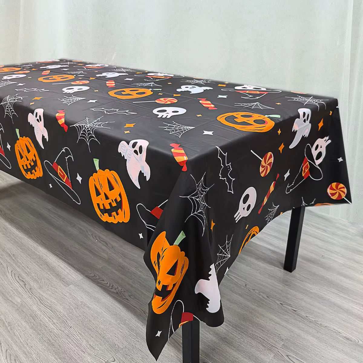 Halloween Terror Pumpkin Ghost Decoration Tablecloths,For Halloween Party DIY Table Decoration Supplies