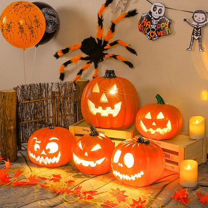Pumpkins Lamp Halloween Decoration for Home Yard Garden Outdoor Decor Hallowen Horror House Skull Party Props Glow in the Dark