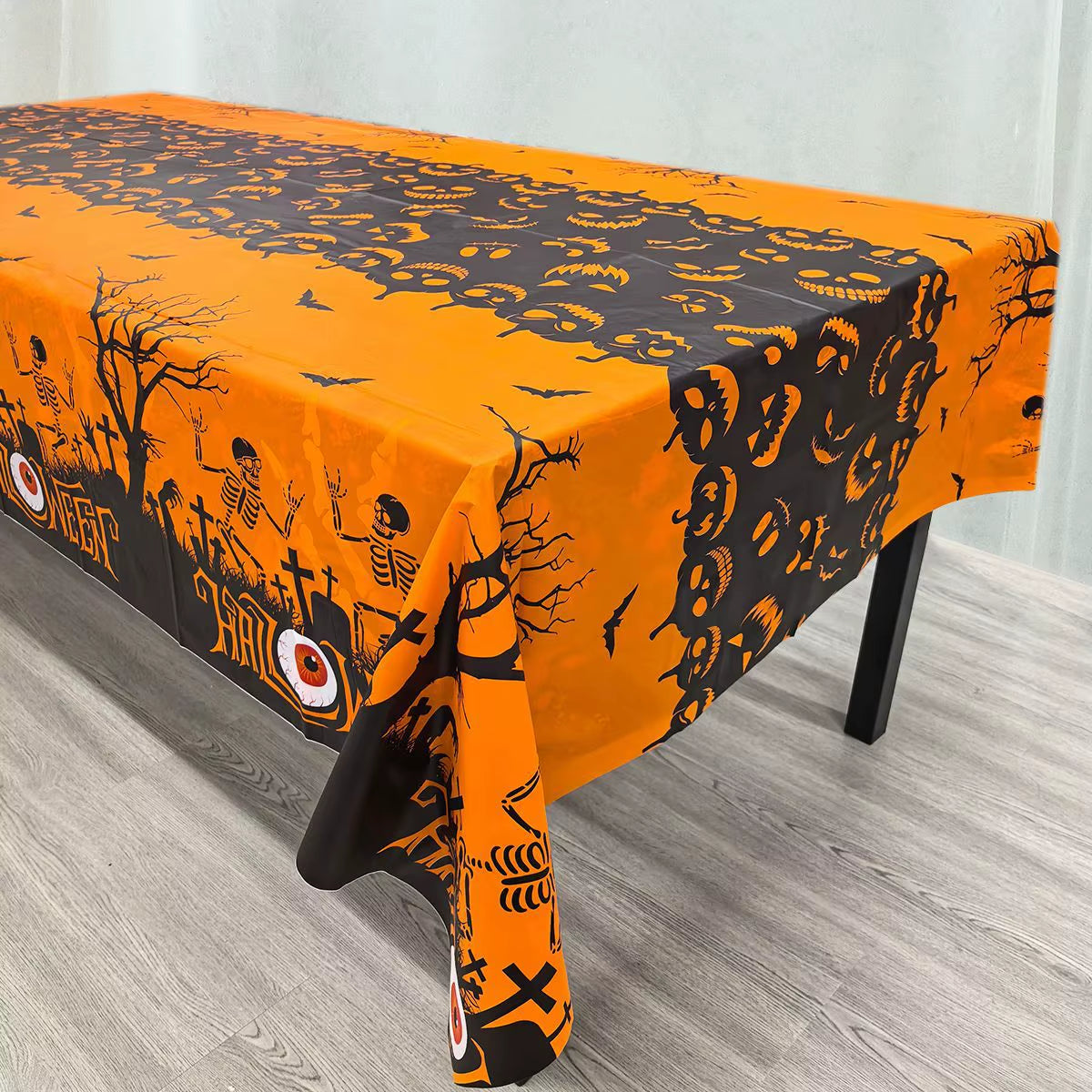 Halloween Terror Pumpkin Ghost Decoration Tablecloths,For Halloween Party DIY Table Decoration Supplies