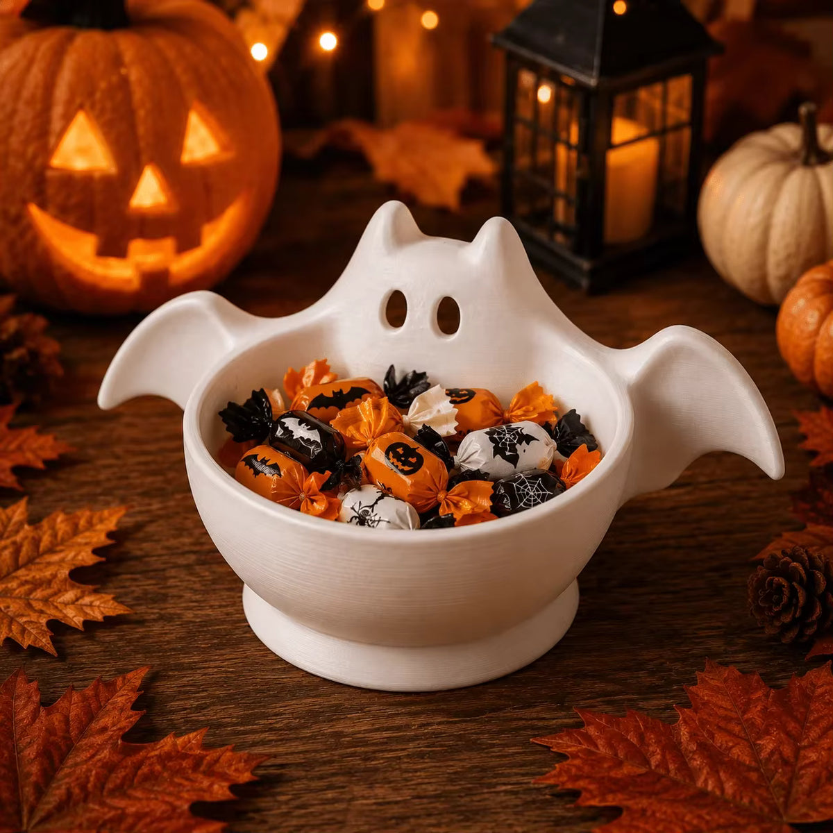 Domusse™ Ciotola Porta Caramelle Pipistrello Halloween