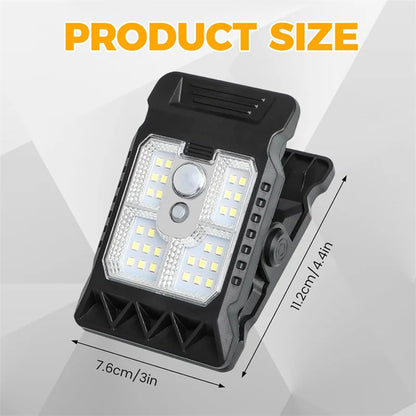 Domusse™ Lampada solare a LED per esterni con clip